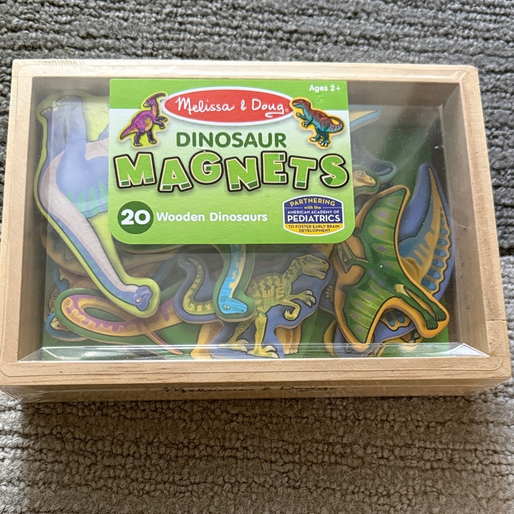 Melissa & Doug Colorful Dinosaur Magnets Set- Unopened